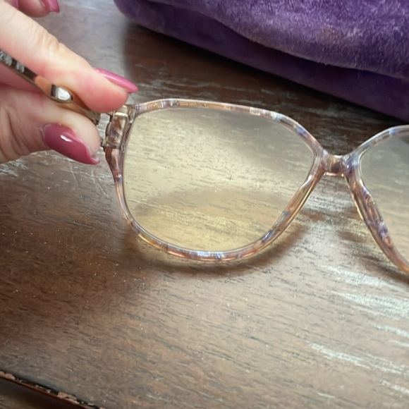 Gucci vintage GG2289 BT6 oversized rounded full rim pink tortoise gold metallic - Picture 8 of 16